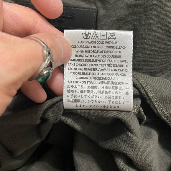 EUC Men’s Size Medium Fear Of God Oversized Long-sleeve Cotton Tee In Off Black - Picture 11 of 13